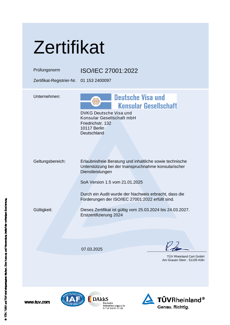 ISO-Zertifikat