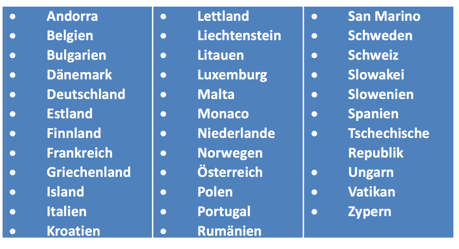 UK ETA Staaten ab 250402