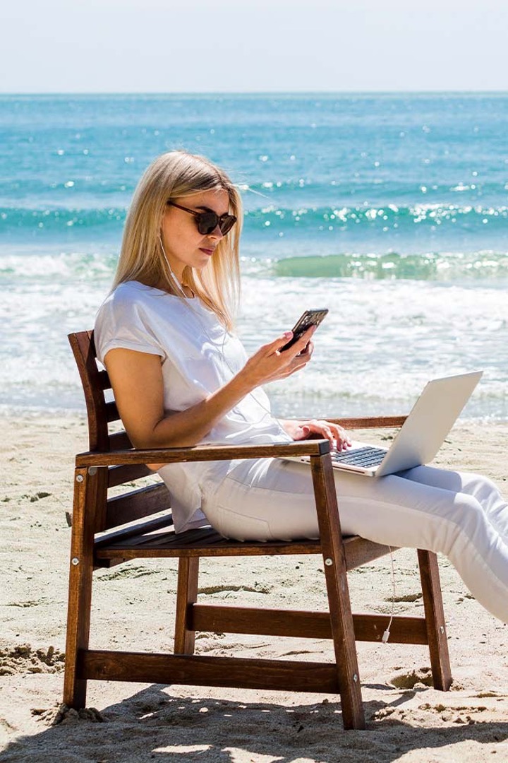 Woman on the beach